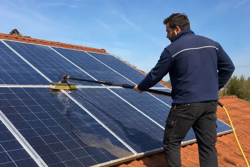 Nettoyage et entretien de panneaux solaires à Laruns